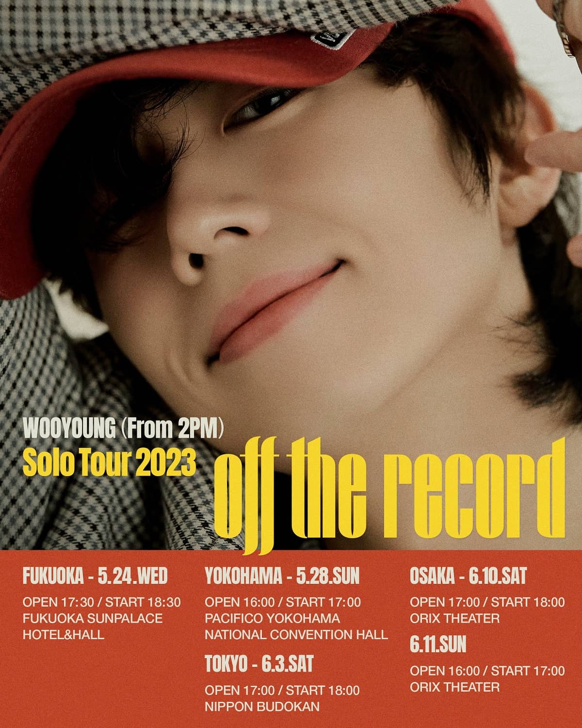 WOOYOUNG (From 2PM) Solo Tour 2023 “Off the record”