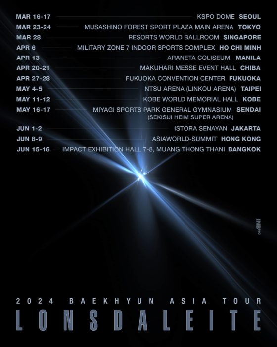 2024 BAEKHYUN <Lonsdaleite> ASIA TOUR