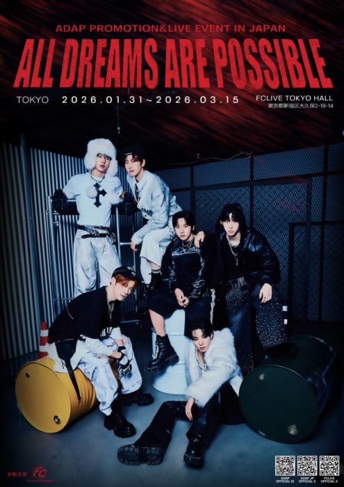 2026 ADAP PROMOTION＆LIVE EVENT IN JAPAN ALL DREAMS ARE POSSIBLE